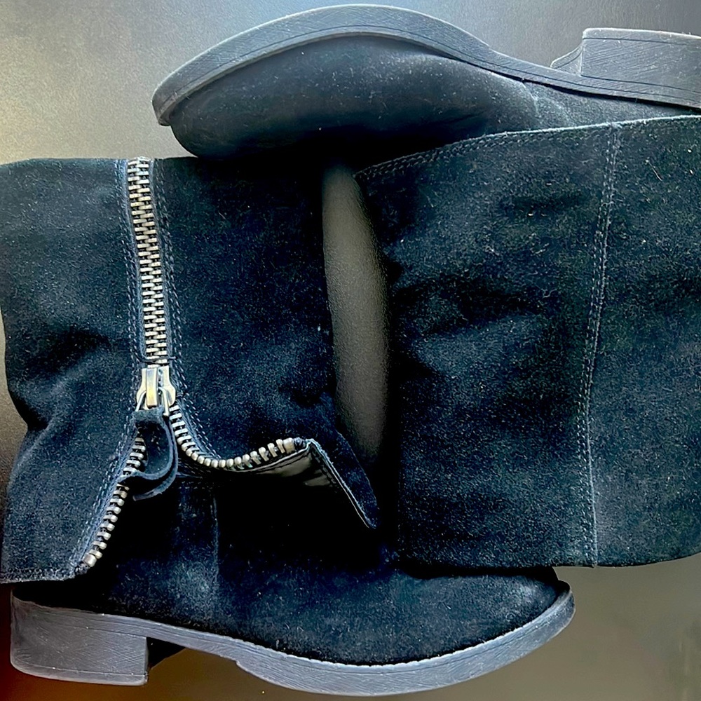 Nine West Black Fold Over Booties